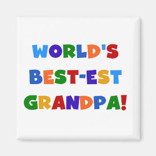 Der Gut-est-Großvater-helle Farbgeschenke der Welt Magnet