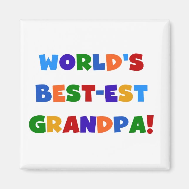 Der Gut-est-Großvater-helle Farbgeschenke der Welt Magnet (Vorne)