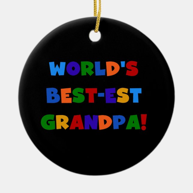 Der Gut-est-Großvater-helle FarbT - Shirts der Keramikornament (Vorne)