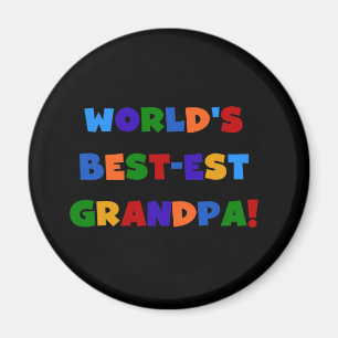 Der Gut-est-Großvater-helle Farbt-shirts der Welt Magnet