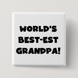 Der Gut-est-Großvater-schwarzer oder weißer Text Button
