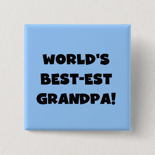 Der Gut-est-Großvater-schwarzer oder weißer Text Button