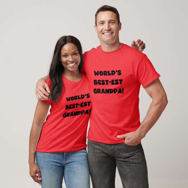 Der Gut-est-Großvater-schwarzer oder weißer Text T-Shirt (Unisex)