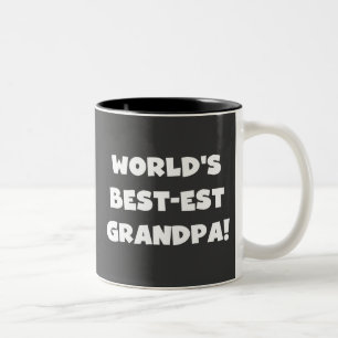 Der Gut-est-Großvater-schwarzer oder weißer Text Zweifarbige Tasse