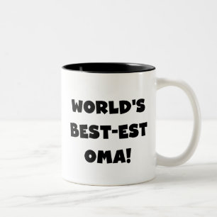 Der Gut-est Oma der Welt schwarze oder weiße Zweifarbige Tasse