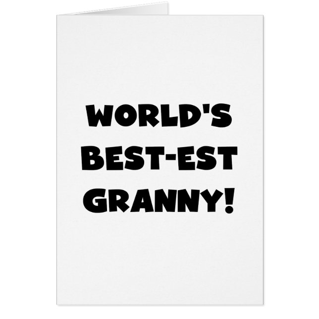 Der Gut-est-Oma-Schwarz-Text-T-Shirts Geschenke (Vorne)