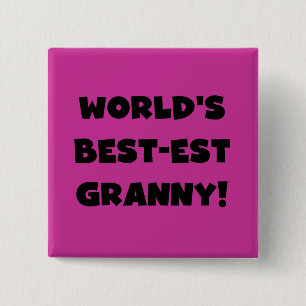 Der Gut-est-Oma-Schwarz-Text-T-Shirts Geschenke Button