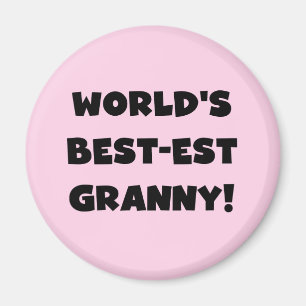 Der Gut-est-Oma-Schwarz-Text-T-Shirts Geschenke Magnet
