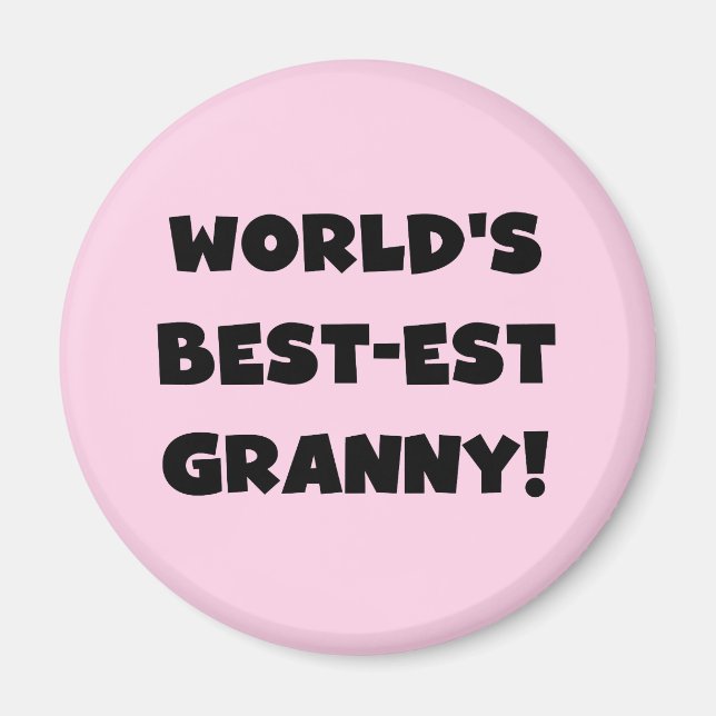 Der Gut-est-Oma-Schwarz-Text-T-Shirts Geschenke Magnet (Vorne)