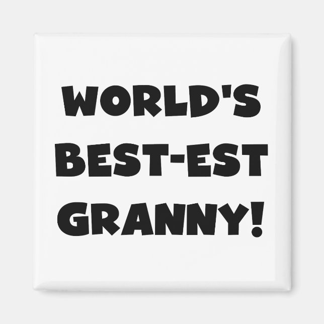 Der Gut-est-Oma-Schwarz-Text-T-Shirts Geschenke Magnet (Vorne)