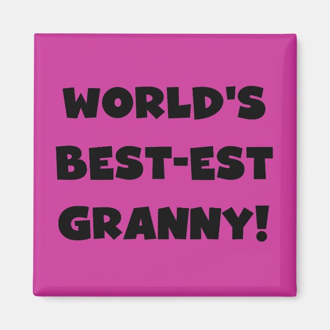Der Gut-est-Oma-Schwarz-Text-T-Shirts Geschenke Magnet (Vorne)