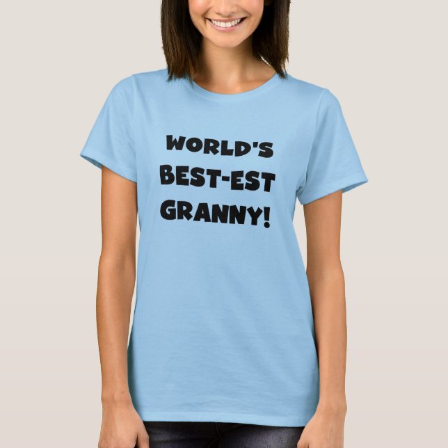 Der Gut-est-Oma-Schwarz-Text-T-Shirts Geschenke T-Shirt (Vorderseite)