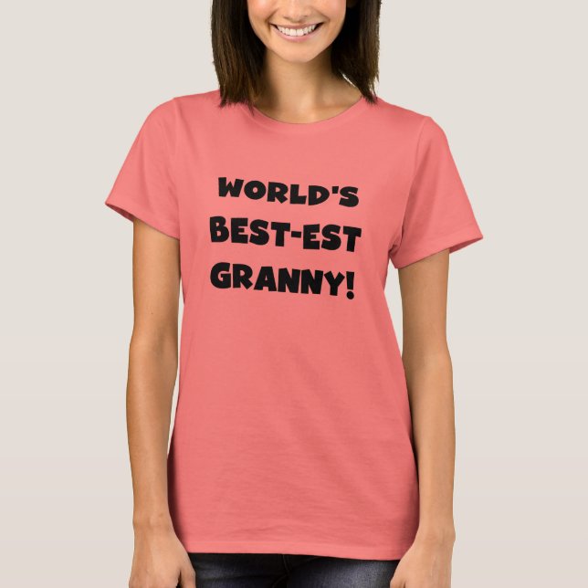 Der Gut-est-Oma-Schwarz-Text-T-Shirts Geschenke T-Shirt (Vorderseite)
