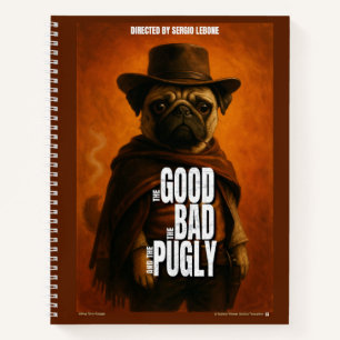Der Gute, der Schlechte & der Pugly-Filmparodie Notizbuch
