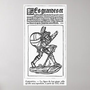 Der gute Gigant von "Gargantua" von Francois Poster