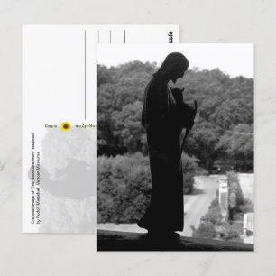 Der gute Hirte (B&W) - Postkarte