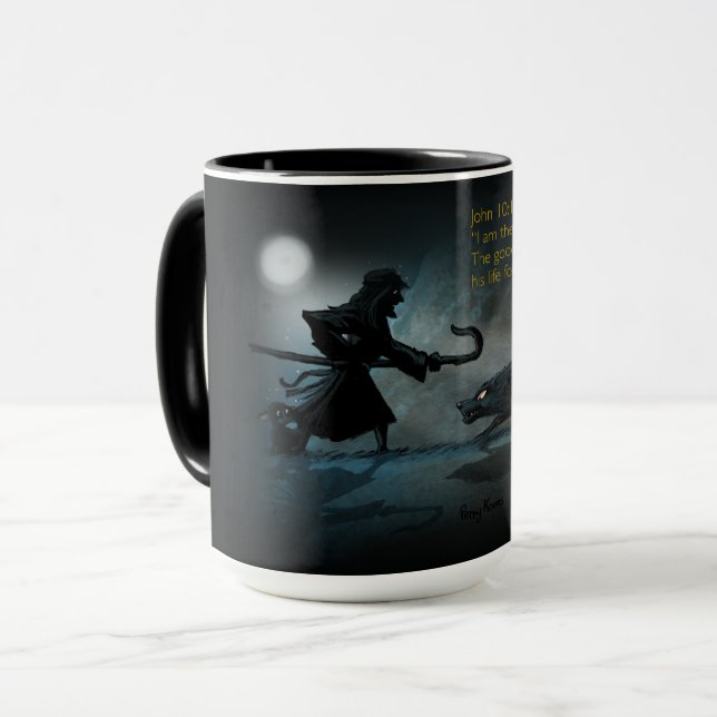 Der Gute Hirte Becher Tasse (Vorderseite Links)