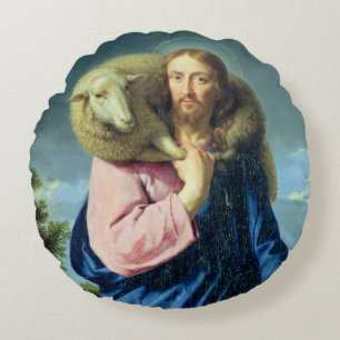 Der gute Hirte, c.1650-60 Rundes Kissen