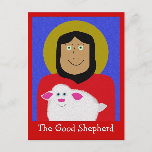 Der gute Hirte Postkarte (Vorderseite)