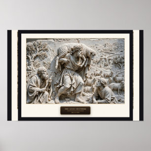 Der Gute Hirte — Renaissance-Marmor Poster