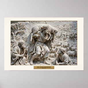 Der Gute Hirte — Renaissance-Marmor Poster