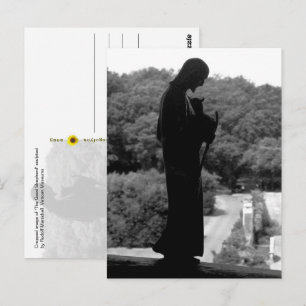 Der Gute Hirte (s/w) - Postkarte