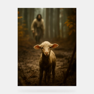 Der gute Hirte und das verlorene Lamm – Jesus & La Acrylschild