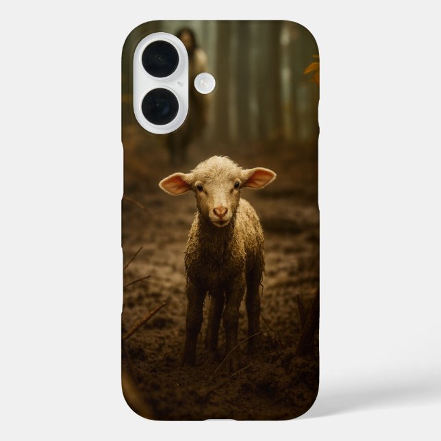 Der gute Hirte und das verlorene Lamm – Jesus & La Case-Mate iPhone Hülle (Rückseite)