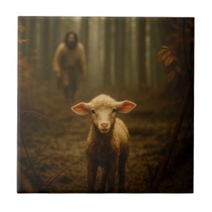 Der gute Hirte und das verlorene Lamm – Jesus & La Fliese