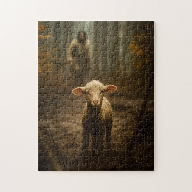 Der gute Hirte und das verlorene Lamm – Jesus & La Puzzle (Vertikal)