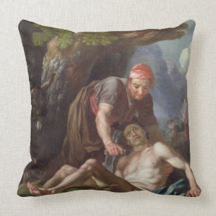 Der gute Samariter, c.1751-52 (Öl auf Leinwand) Kissen