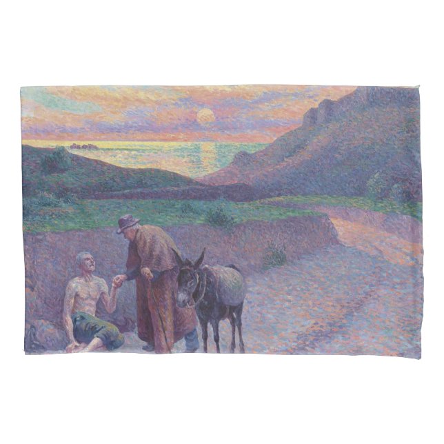 Der gute Samariter Kissenbezug (Vorderseite-Links)