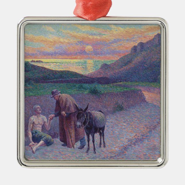 Der gute Samariter Ornament Aus Metall (Vorne)