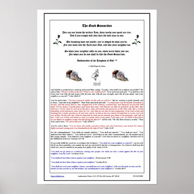 Der gute Samariter Poster (Vorne)