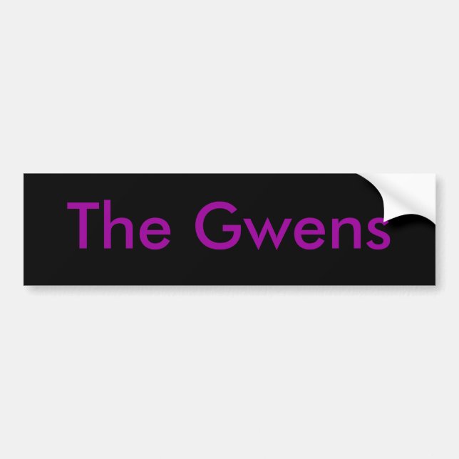 der gwens Autoaufkleber (Vorne)