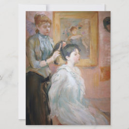 Der Haarstil (von Berthe Morisot) Karte