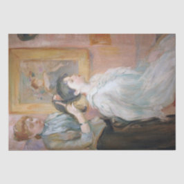 Der Haarstil (von Berthe Morisot) Seidenpapier