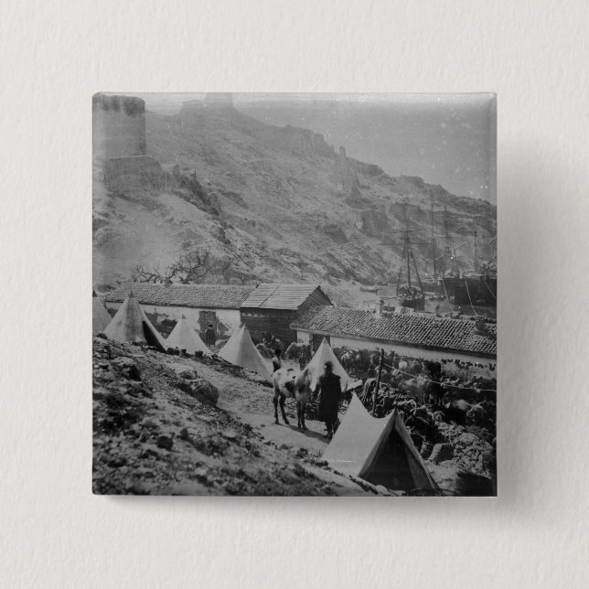 Der Hafen bei Balaklava Button (Vorderseite)