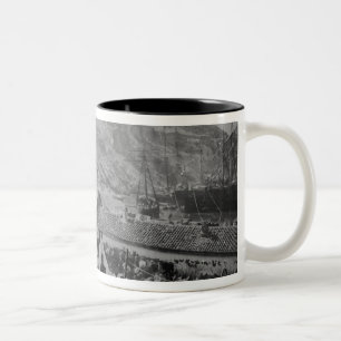 Der Hafen bei Balaklava Zweifarbige Tasse