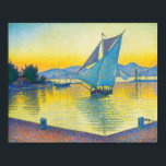 Der Hafen bei Sunset, Signac Poster<br><div class="desc">Paul Victor Jules Signac (11. November 1863 - 15. August 1935) war ein französischer neoimpressionistischer Maler, der in Zusammenarbeit mit Georges Seurat zur Entwicklung des pointillistischen Stils beitrug. Zitat: Wikipedia</div>