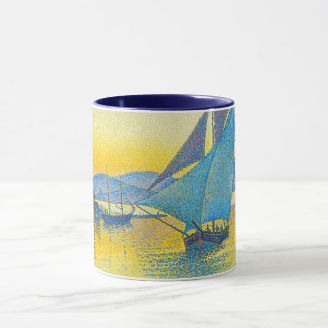 Der Hafen bei Sunset, Signac Tasse (Zentrum)
