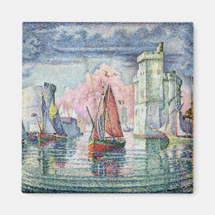 Der Hafen in La Rochelle, 1921 Magnet