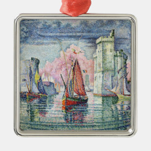 Der Hafen in La Rochelle, 1921 Ornament Aus Metall