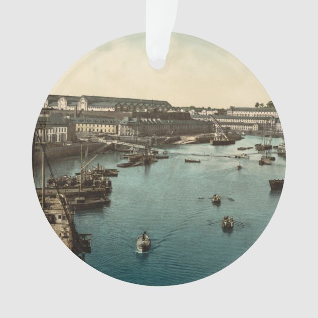 Der Hafen Militaire II, Brest, Frankreich Ornament (Vorderseite)