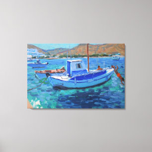 Der Hafen Tinos 2012 Leinwanddruck