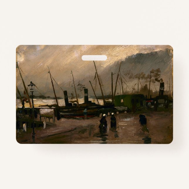 Der Hafen von Amsterdam von Vincent Gogh Ausweis (Vorderseite)