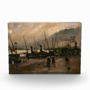 Der Hafen von Amsterdam von Vincent Gogh Fotoblock