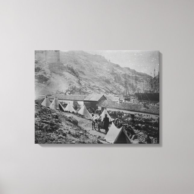 Der Hafen von Balaklava Leinwanddruck (Vorderseite)