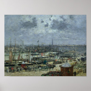 Der Hafen von Bordeaux, 1874 Poster