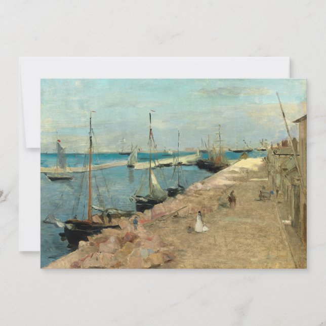 Der Hafen von Cherbourg | Berthe Morisot (Vorderseite)